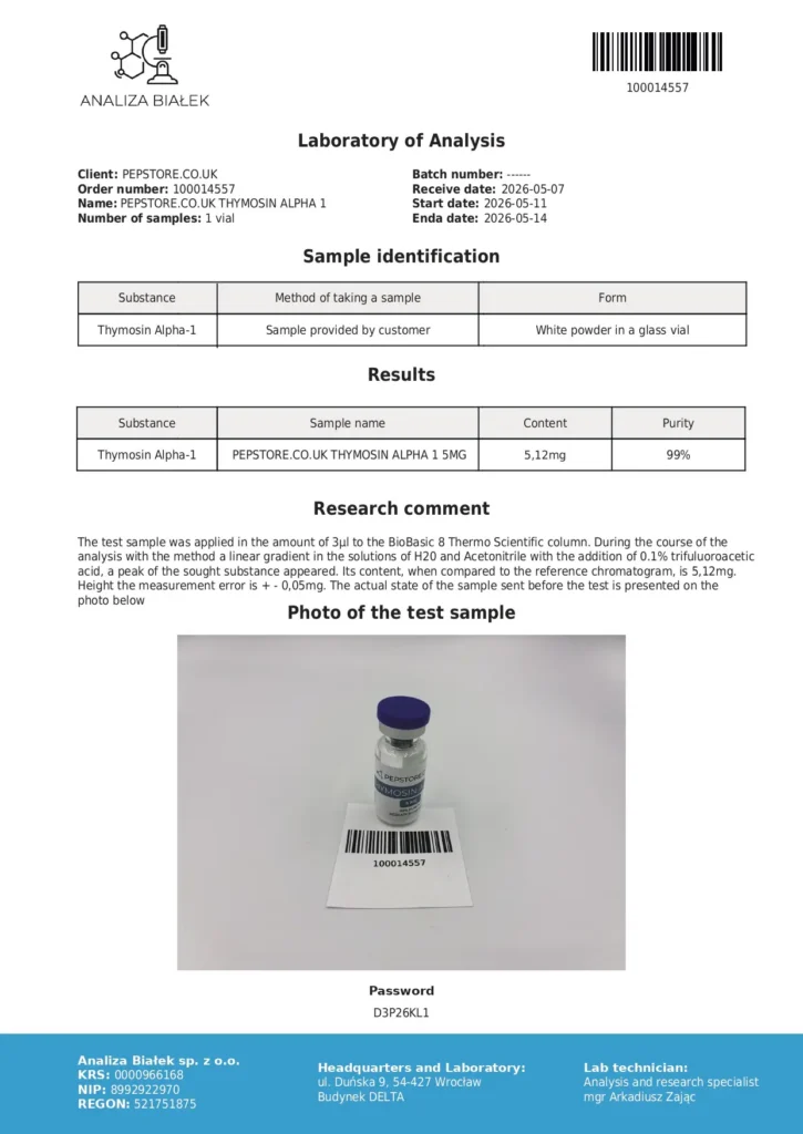 thymosin alpha 1 5mg